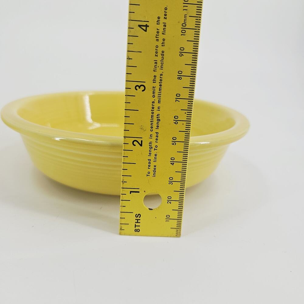 3 HLC Fiesta Yellow Medium Bistro Bowls Ceramic Homer Laughlin Kitchenware 6-7/8 - Picture 6 of 9